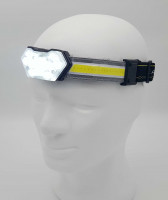 Stirnlampe COB + 9 LED